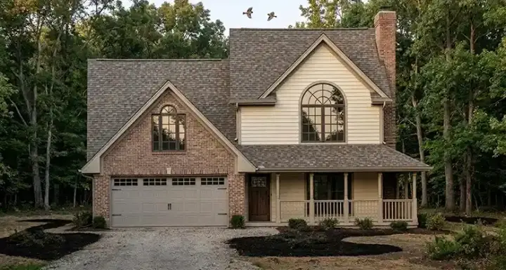 Country house plans 75-252 - front exterior, 1,626 sq ft, 3 bed, 2 bath house plans | Monster House Plans