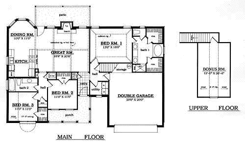 Main Floor Plan: 75-254