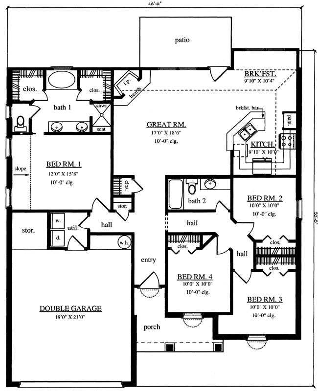 Main Floor Plan: 75-257