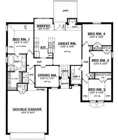 Main Floor Plan: 75-261
