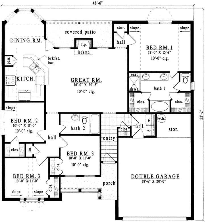 Main Floor Plan: 75-262