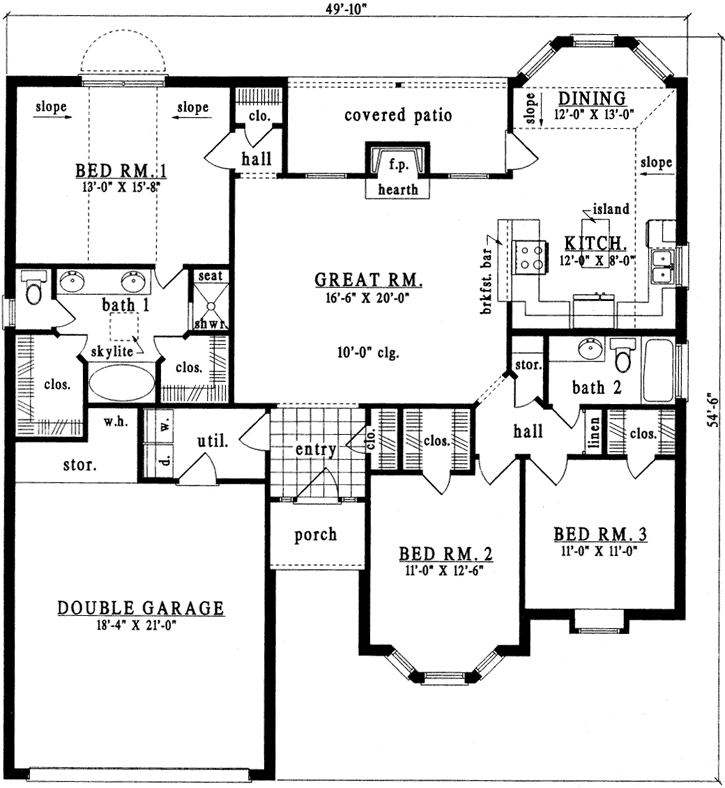 Main Floor Plan: 75-266