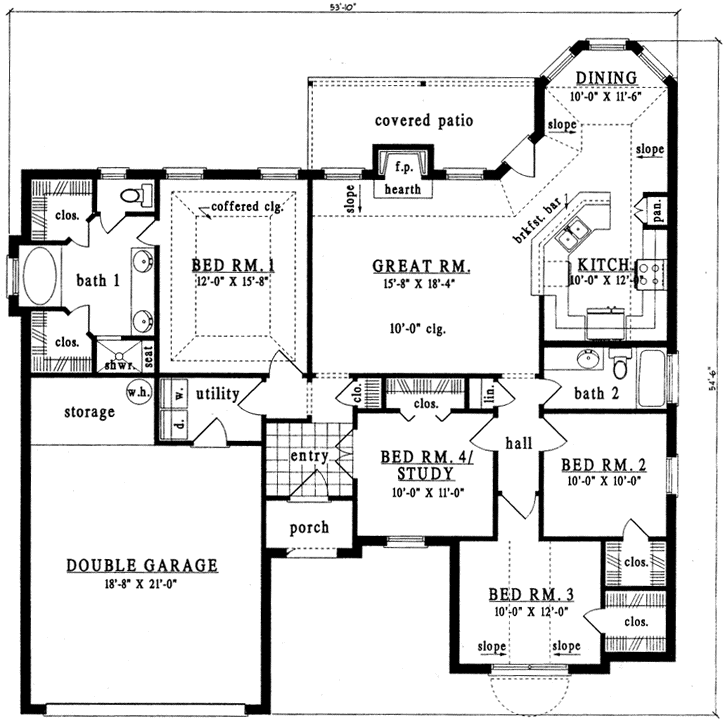 Main Floor Plan: 75-268