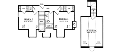 Upper/Second Floor Plan: 75-272