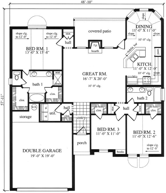 Main Floor Plan: 75-274