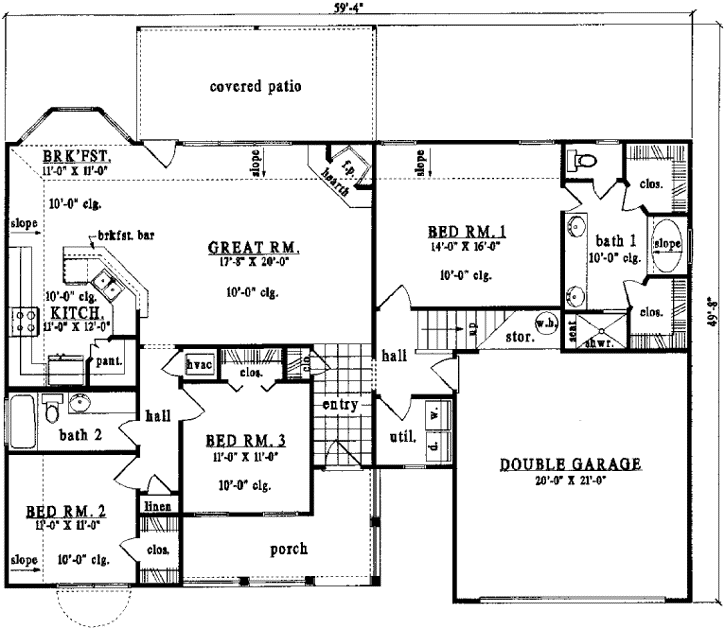 Main Floor Plan: 75-281