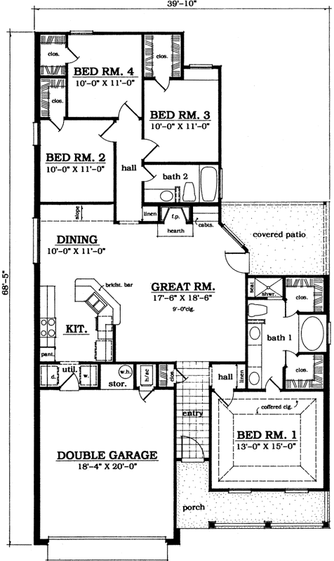Main Floor Plan: 75-282