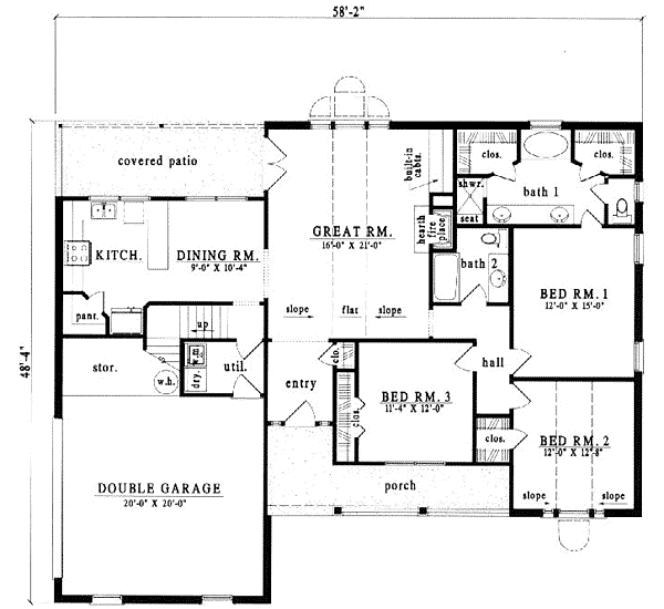 Main Floor Plan: 75-283