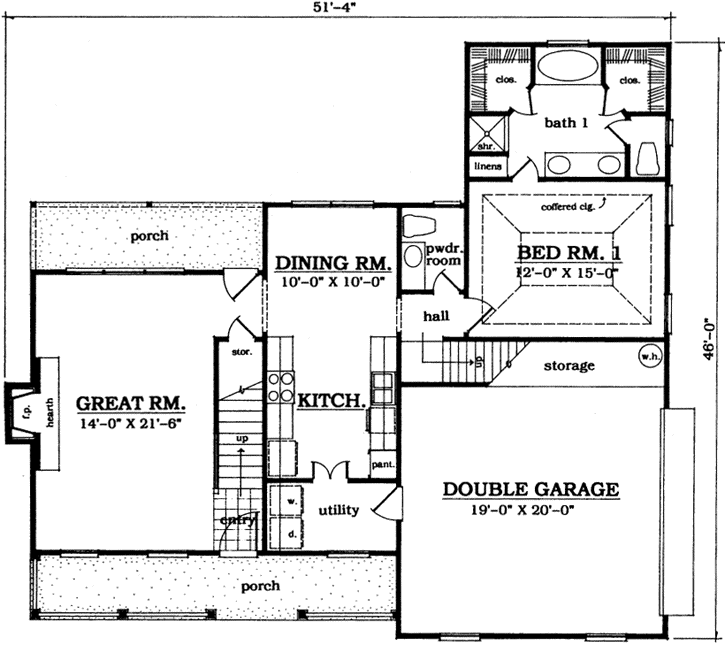 Main Floor Plan: 75-286