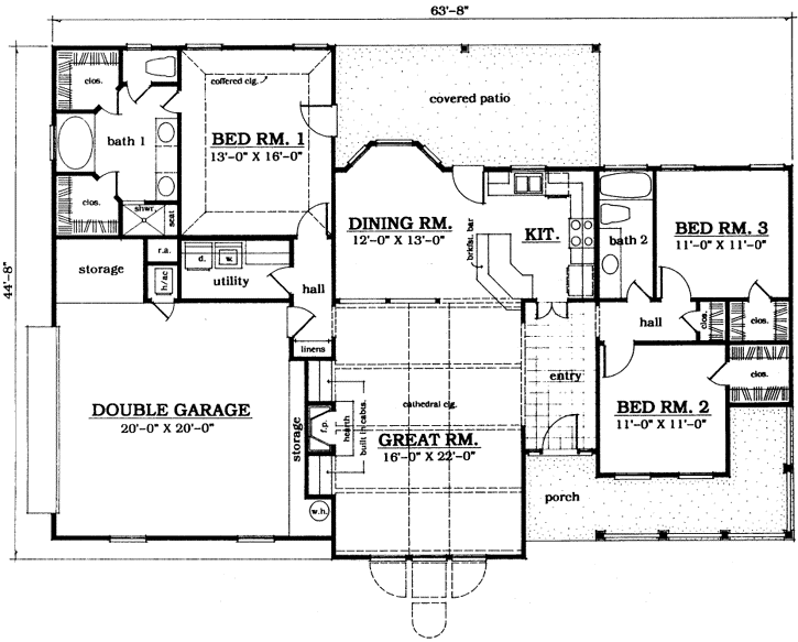 Main Floor Plan: 75-288