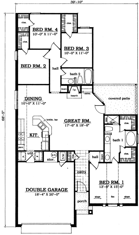 Main Floor Plan: 75-289