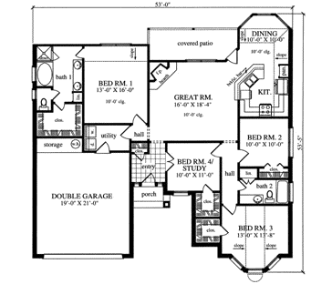 Main Floor Plan: 75-292