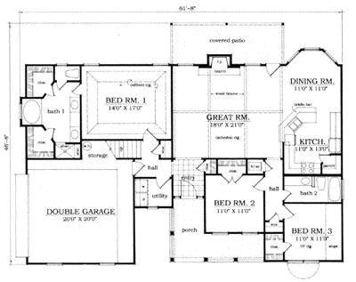 Main Floor Plan: 75-295