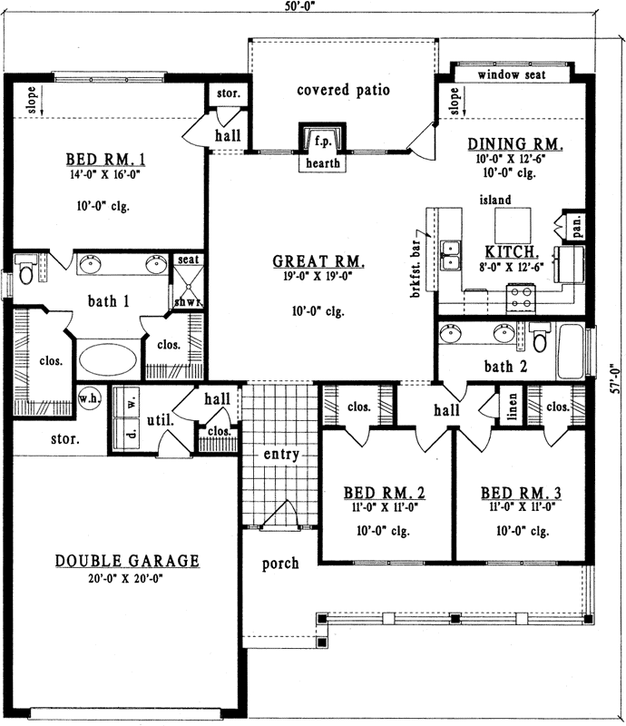 Main Floor Plan: 75-297