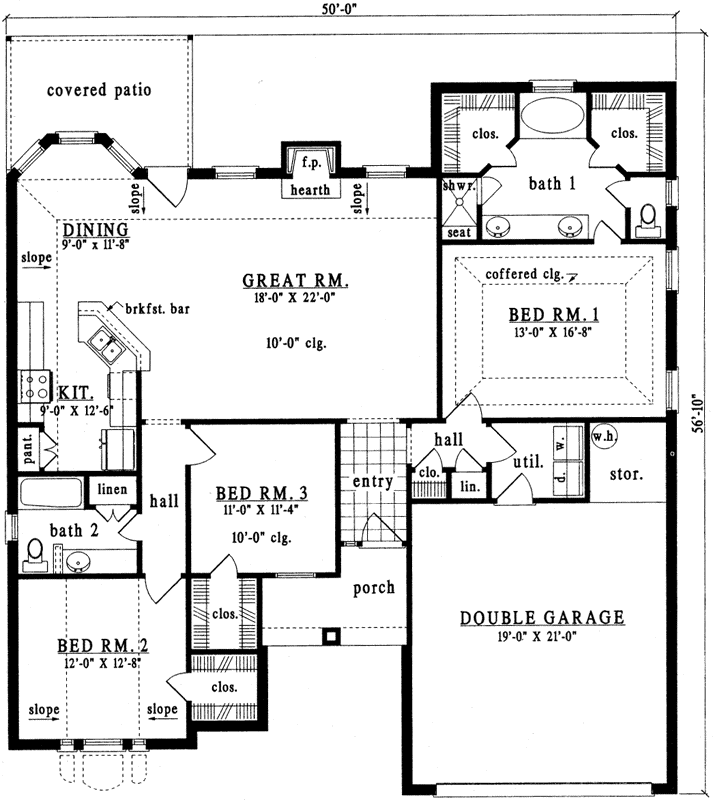 Main Floor Plan: 75-298