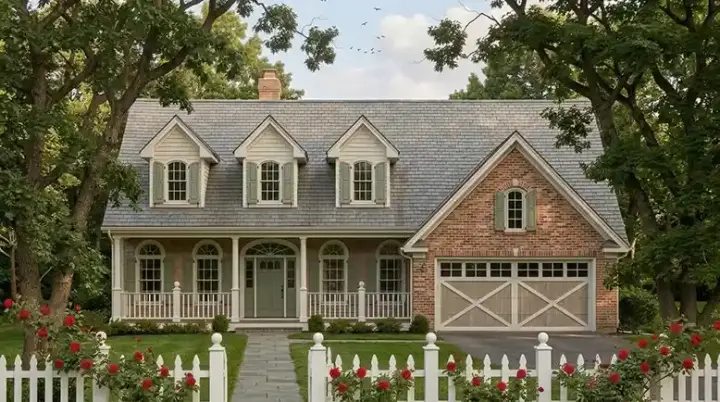 Country house plans 75-300 - front exterior, 1,747 sq ft, 3 bed, 2 bath house plans | Monster House Plans