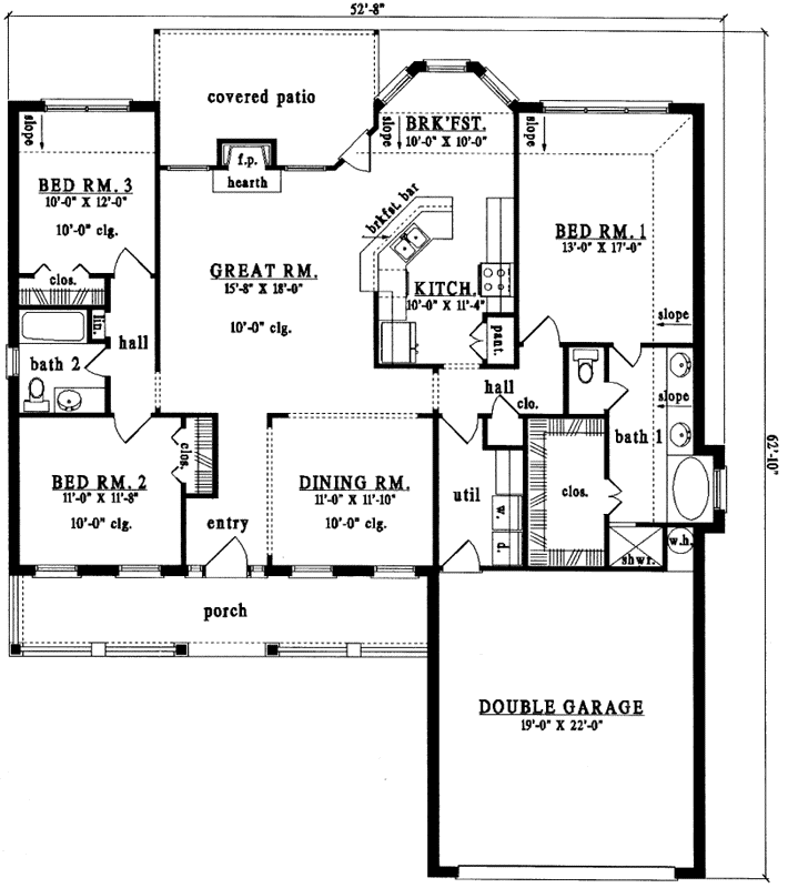 Main Floor Plan: 75-300