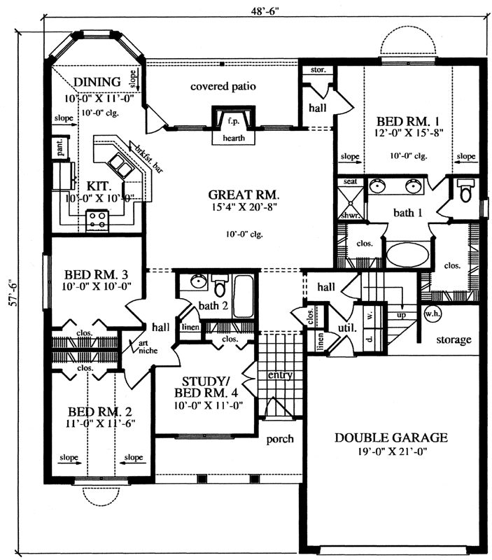 Main Floor Plan: 75-301