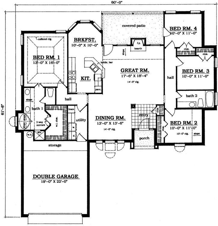 Main Floor Plan: 75-303