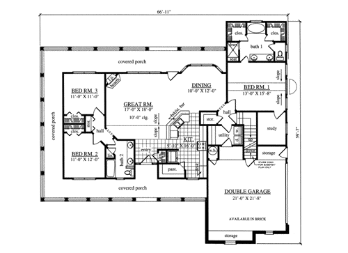 Main Floor Plan: 75-312