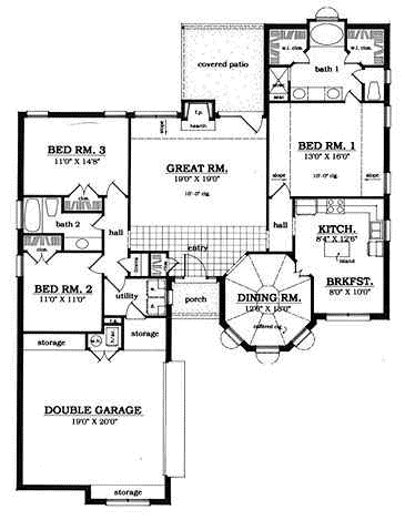 Main Floor Plan: 75-313