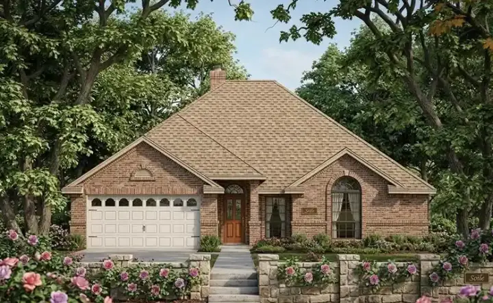Traditional house plans 75-315 - front exterior, 1,787 sq ft, 4 bed, 2 bath house plans | Monster House Plans