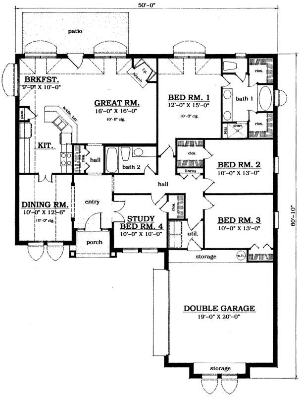 Main Floor Plan: 75-319