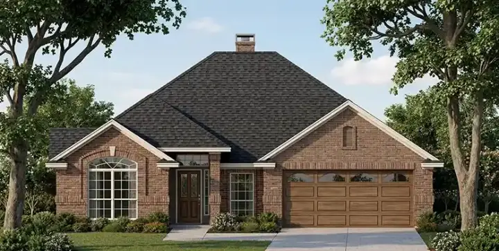 Traditional house plans 75-320 - front exterior, 1,797 sq ft, 3 bed, 2 bath house plans | Monster House Plans