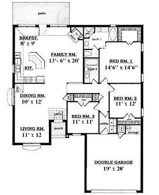 Main Floor Plan: 75-320