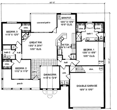 Main Floor Plan: 75-322