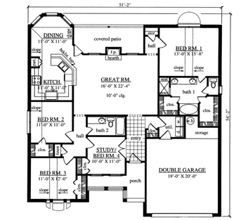 Main Floor Plan: 75-323