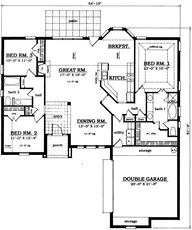 Main Floor Plan: 75-327