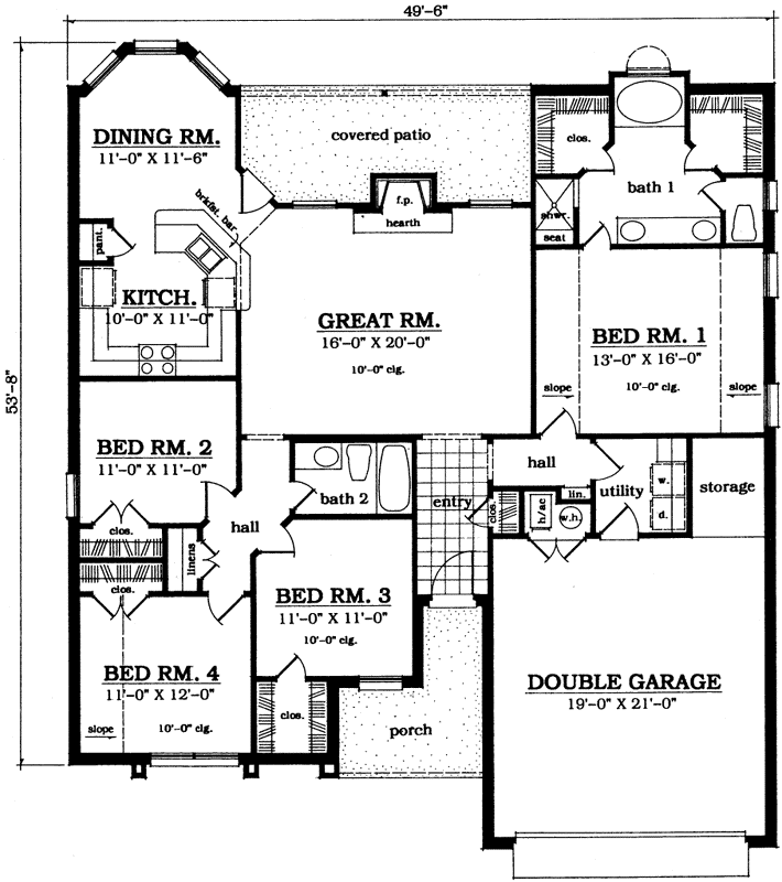Main Floor Plan: 75-329