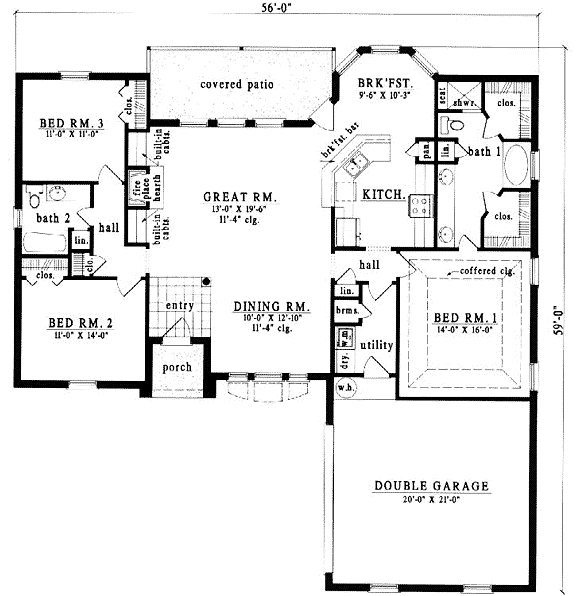 Main Floor Plan: 75-330