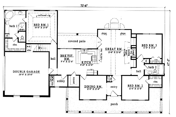 Main Floor Plan: 75-331