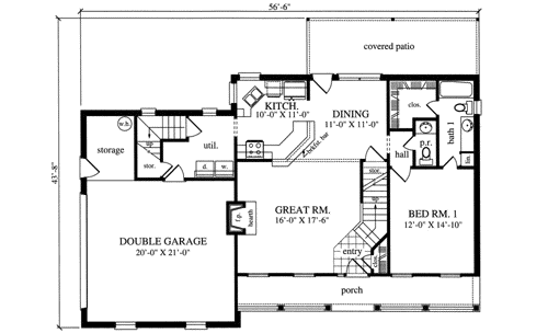 Main Floor Plan: 75-332