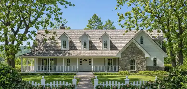 Country house plans 75-334 - front exterior, 1,817 sq ft, 3 bed, 2 bath house plans | Monster House Plans