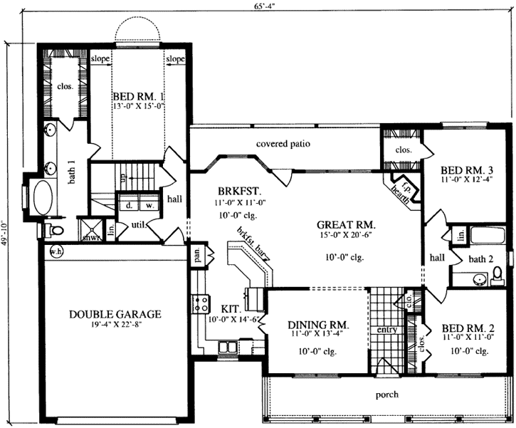 Main Floor Plan: 75-335