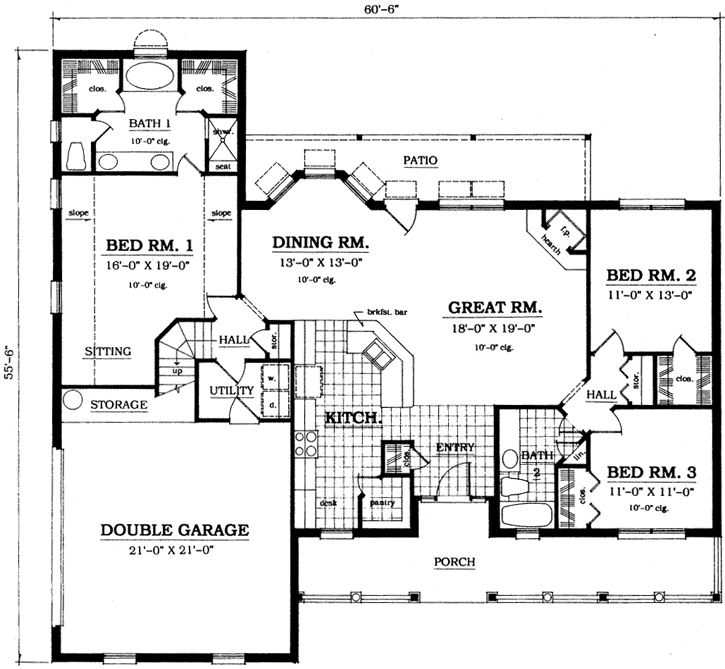 Main Floor Plan: 75-338