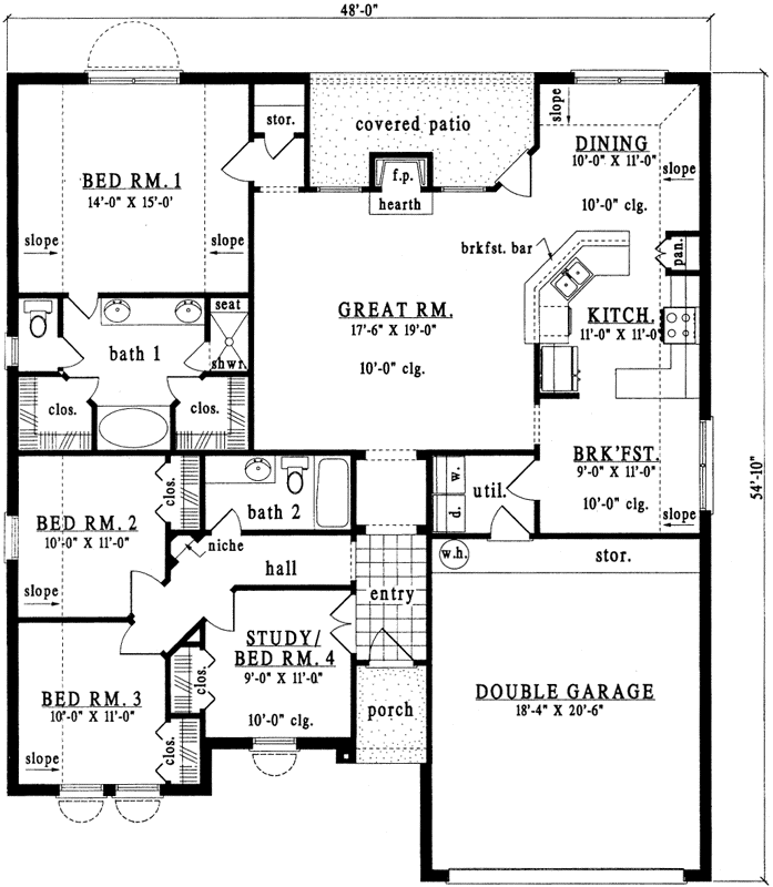 Main Floor Plan: 75-339