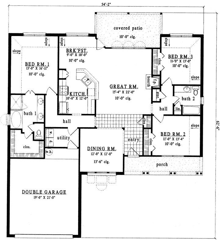 Main Floor Plan: 75-340
