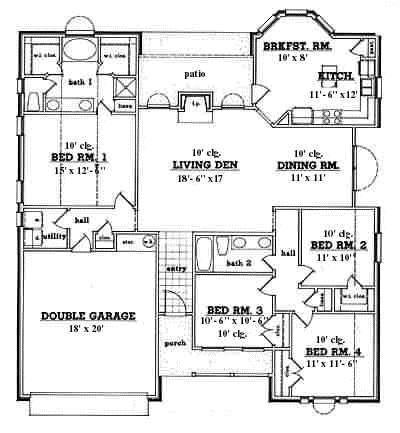 Main Floor Plan: 75-341