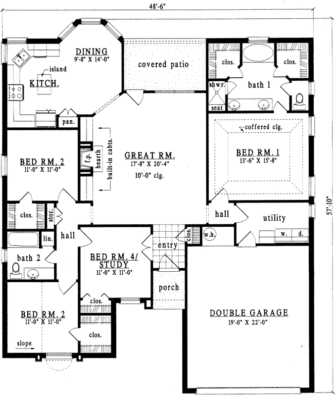 Main Floor Plan: 75-343