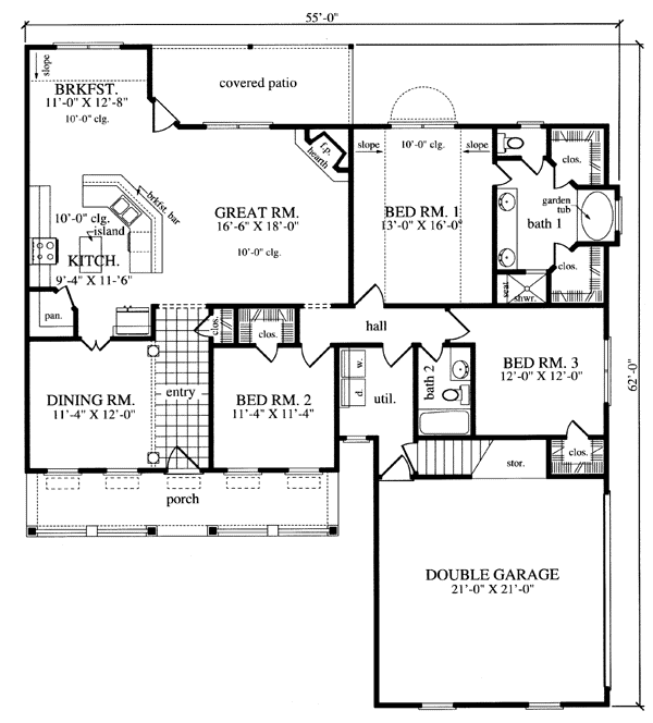 Main Floor Plan: 75-344