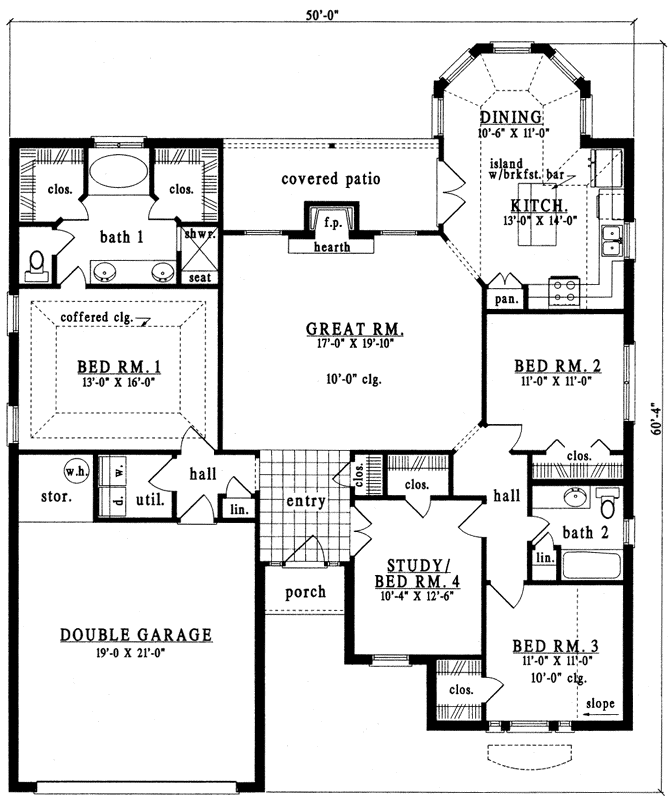 Main Floor Plan: 75-346