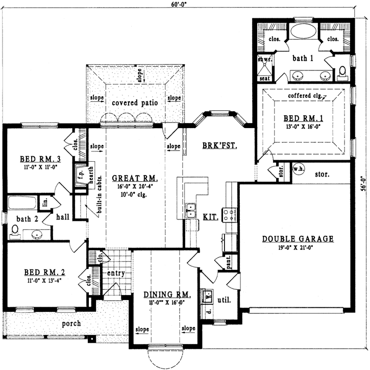 Main Floor Plan: 75-349