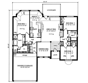 Main Floor Plan: 75-350