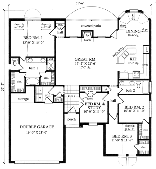 Main Floor Plan: 75-351