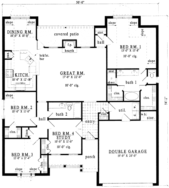 Main Floor Plan: 75-353