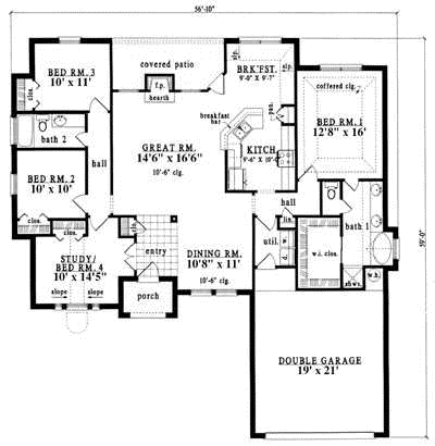 Main Floor Plan: 75-355
